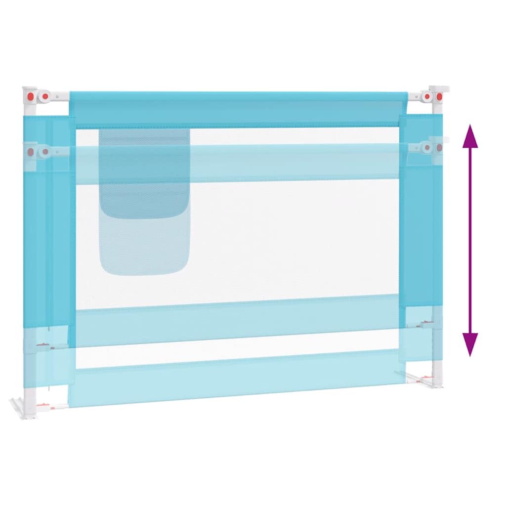 Generisch Kleinkind-Bettschutzgitter Blau 90x25 cm Stoff,Baby & Kleinkind,Babysicherheit,Baby-Bettschutzgitter,10207