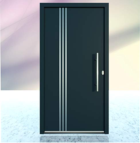 Haustür Welthaus WH75 Standardtür Aluminium mit Kunststoff LA 10 Tür (1080x2080mm DIN Rechts) Cover