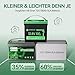 HYSINCERE 12V 100Ah LiFePO4 MINI Lithium Batterie mit LED, Max.15000 Zyklen & 100A Intelligente BMS, 12 Volt Deep Cycle Akku 1280Wh Wiederaufladbare für Wohnmobil, Camping, Solar Home Systeme, Boote