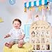 Yuuchoringee One Year Birthday Wooden Photo Board,My First Year Milestones Photo Board,12 Monthly Picture Frame Baby First year Wood Acrylic Sign 1st Birthday Decorations Baby Keepsake Gifts(Syle)