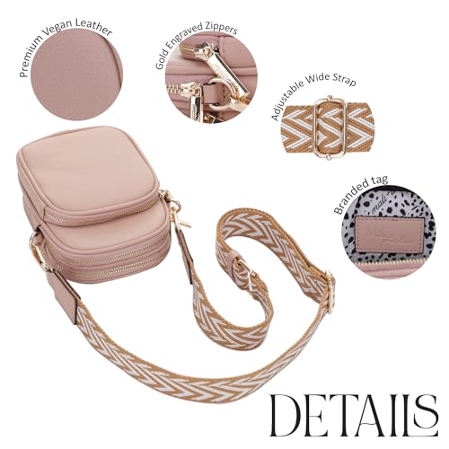 Image of Mali+Lili, Josie Triple Zip Crossbody Bag