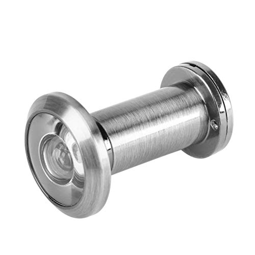 Visor de Puerta de Latón Macizo con Cubierta de Privacidad Giratoria Resistentes (200 Grados) (Cepillado) miniatura 6
