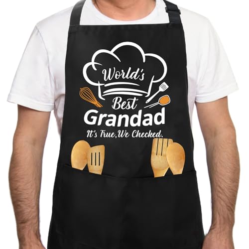 Grandad Birthday Gifts Grandad Fathers Day Gift Presents Grandpa Gifts Gramps Grampy Father's Day Grandparents Christmas Ideas from Grandchildren New Grandparent Xmas Cooking Apron