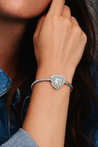 10 Pack Silver Spacer Bead Charms Set for Pandora Bracelets Special Gifts Unique Pandora Charms Design fit CZ Pendant Set2