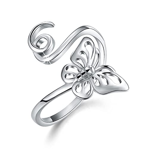 Bague réglable pour les femmes anneau ouvert anti doigt gonflé