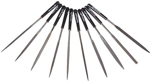 Image of Inditrust 10Pcs Needle File Set Files for Metal Glass Stone Jewelry Wood Carving Craft Tool (4X160mm)