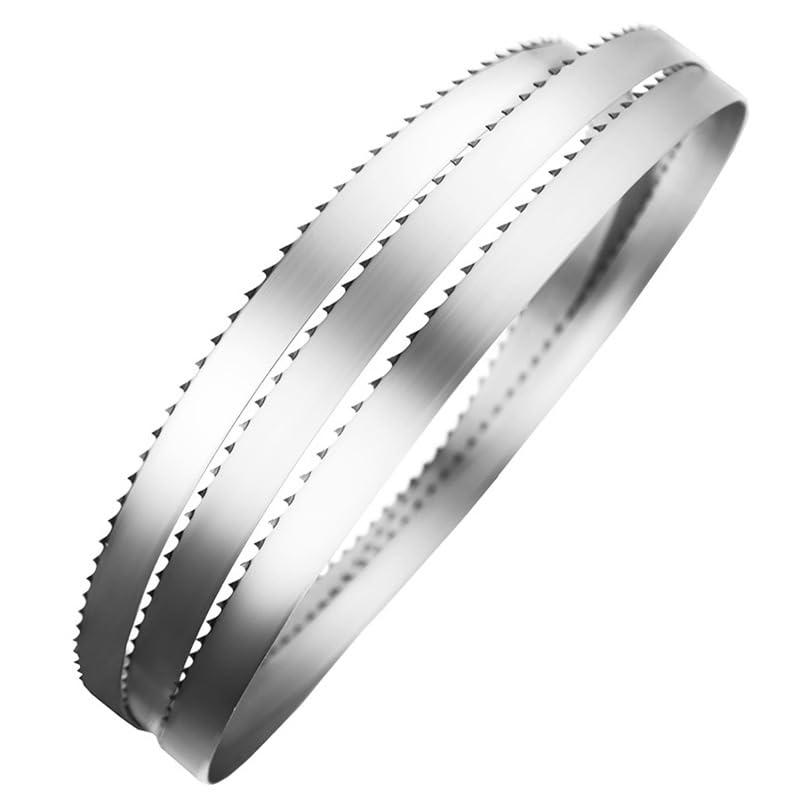 Lot de 3 lames de scie à ruban for viande 1650 x 16 x 0,56 mm, lames for os 1650 mm, 16 x 0,56 x 4 T, for poisson congelé, viande, poulet