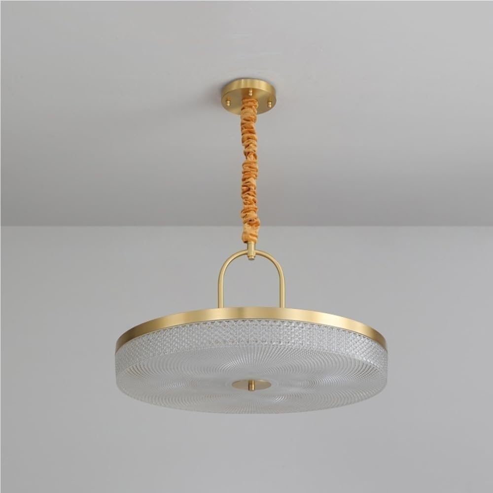 Lustre chic en acrylique et laiton LED variable pour intérieur moderne
