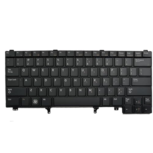 Siakoocty Laptop Replacement US Layout Keyboard for Dell Latitude E5420 E5430 E6220 E6320 E6330 E6420 E6430 E6440 9Z.N5MBV.A01 NSK-DVABV 01 024P9J O24P9J 0RT9T6 NSK-DVBBV 01 67K6K 6037B0057601 by Siakoocty - Used condition - Image 2