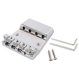 Use este puente de guitarra para reemplazar los puentes oxidados o dañados, la pieza de repuesto perfecta para los reparadores y los amantes de la guitarra, puede usarlo para Bricolaje Tu propia guitarra.