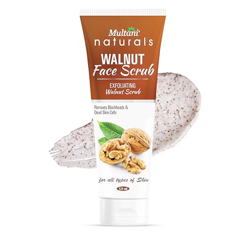 Image of Multani Naturals Walnut Face Scrub | Removes Blackheads & Dead Skin Cells - Scrub (125 ml)