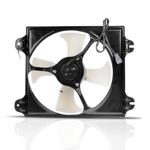 A-Premium A/C Condenser Fan Assembly Compatible with Select Mitsubishi Models - Galant 2004-2009, 3.8L - Replace# MR958431