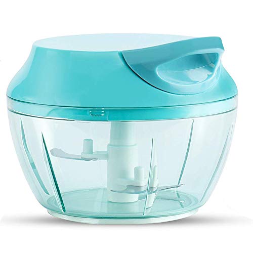 KEOUKE Vegetable Chopper Food Processor - Pull String Salad Chopper Manual Processor