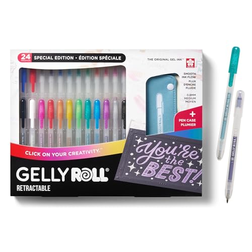 SAKURA Gelly Roll Retractable Gel Pens Colored...