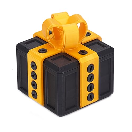 EXQDYNM Annoying Gift Box with Screws,Take Apart Box to Get Gift,Puzzle of Box toy,Surprise Funny Prank Christmas Gift Box,Hilarious Money Card Container,Novelty Box(6cm*cm)