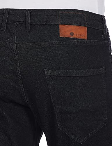 Image of Amazon Brand - Symbol Men's Cotton Rich Stretchable Jeans | Casual Denim Relaxed Fit
