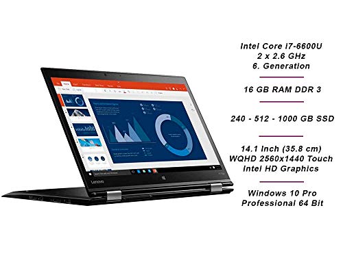 Lenovo ThinkPad X1 Yoga | Intel i7 | 2.6 GHz | 16 GB | 240-500-1000 GB SSD | 12.5 inch | UHD 2560x1440 Touchscreen | Web… - Afbeelding 4