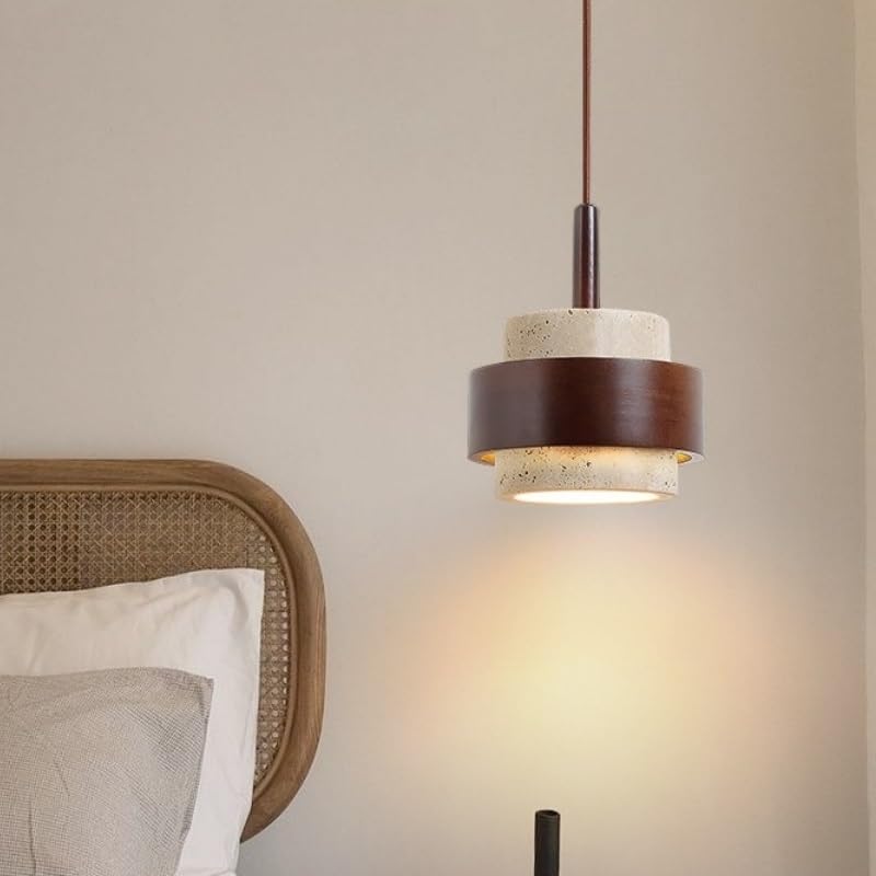 Lampe suspendue bois résout le manque de clarté de votre salon