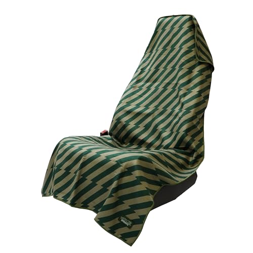 Image of Sprints Athletic Running Towel, Full-Sized, Car Seat Cover - Performance Microfiber (Velocity Blitz Green)