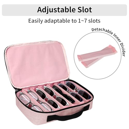 Image of Travel Sunglasses Organizer Case, Portable Sunglasses Case, Eyeglasses Storage Holder for Men Women