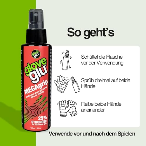 gloveglu MEGAgrip Goalkeeper Glove Grip Spray (120ml)