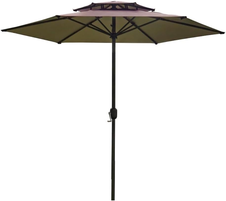 Outdoor Parasol 8.2ft Patio Umbrella Outdoor Market Umbrella UV Protection Outside Garden Pool Umbrella Patio Garden Umbrella(D-Without Base)