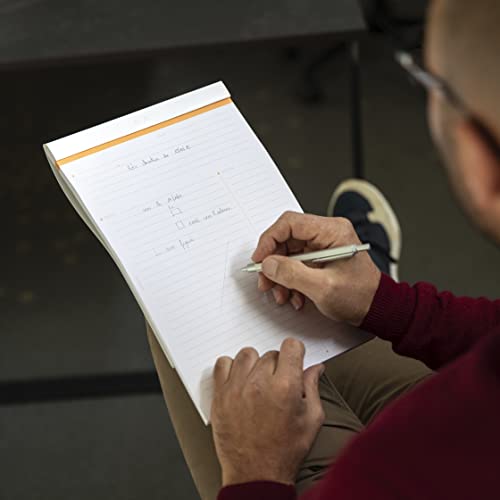 RHODIA 19401C, Stapled Notepad Meeting N°19 White, A4+, Pre-Printed Date/Notes/Action, 80 Detachable Sheets - Image 3