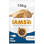 IAMS Senior Complete Dry Cat Food Tuna 10kg - Supports Heart Health