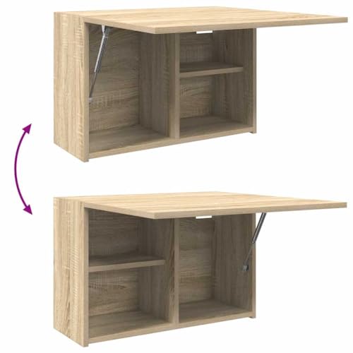 Miniatura 4 de Vidaxl Mueble De Pared Baño Madera Ingeniería Roble Sonoma 60x25x40 Cm