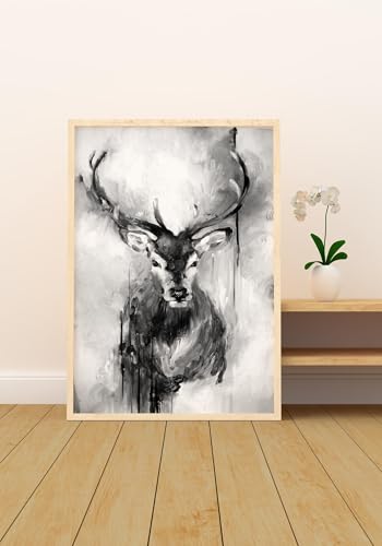 Décoration murale maison moderne avec affiche stag deep grand format - 4