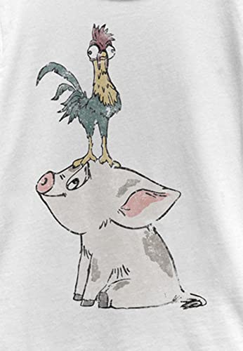 Disney Moana Pua Girl's Solid Crew Tee2