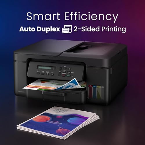 Image of B Printer Ink Tank DCP-T730DW (New Launch) WiFi Auto Duplex Color Multifunction Printer (Print Scan Copy), ADF, Print Upto 15K Pages Black & 5K in Color Each for(CMY), Extra Black Ink