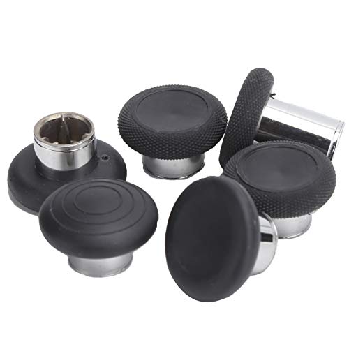 Thumbsticks de superficie lisa y botones de repuesto metálicos para mandos de consolas 5