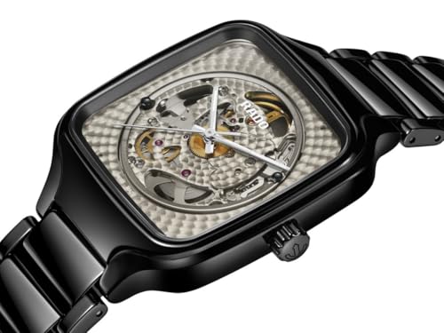 Rado -New True Square-Unisex-Swiss Automatic Watch-High-Tech Ceramic-Sapphire Crystal -38mm2