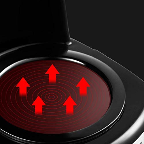 Cafetera programable de Acero Negro/Acero Inoxidable, máquina de café Home Automática Automática Mini BOT Tipo de Goteo… - Imagen 6