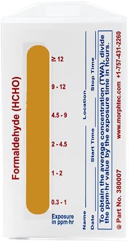 ChromAir® Formaldehyde Detection Badge (Morphix Part# 380007-10, 10-Pack) and Strap Clips (Morphix Part# 401966-10, 10-Pack)