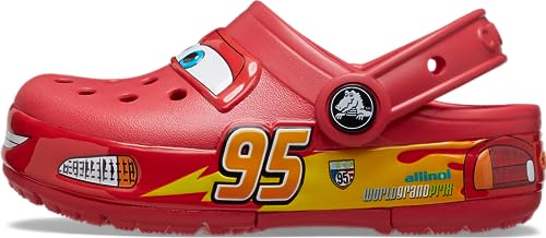 Image of Crocs Unisex-Child Crocband Cars Lightning McQueen Clogs, Light Up Shoes