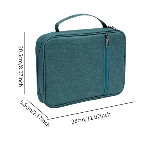 Étui de protection pour Bible imperméable vert avec poignée et compartiments de rangement - 3