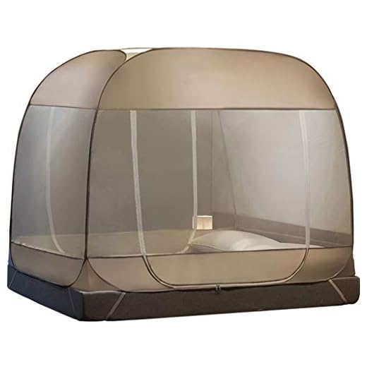 LXLTL Myggnät portabel rese myggnät, vikbar dubbeldörr myggcamping gardin effektiv mot myggbett, A, lämplig för 120 cm säng