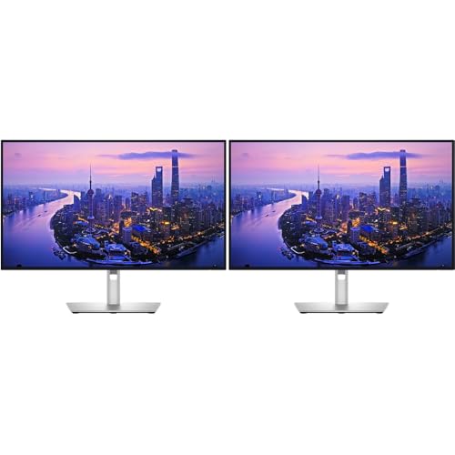 Image of Dell U2725QE UltraSharp 27 inch 4K UHD 3840x2160 120Hz IPS Black Thunderbolt Hub Dual Monitor Bundle