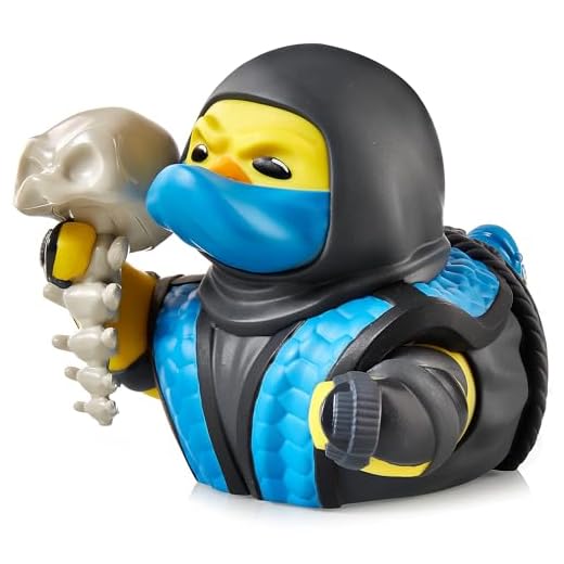 TUBBZ First Edition Sub-Zero - Figura Coleccionable de Pato de Goma de Vinilo - Producto Oficial de Mortal Kombat - TV de acción de Lucha, películas, cómics y Videojuegos