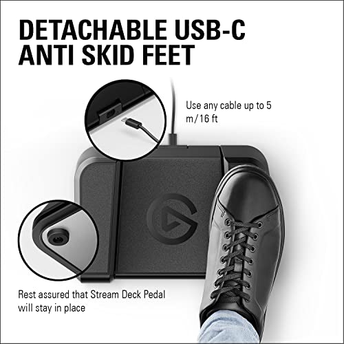 Elgato Stream Deck Pedal, 3 Hands-Free Macro Footswitches - image 8