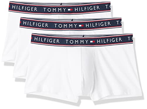 Tommy Hilfiger Men's Cotton Stretch Trunk Miltipack White
