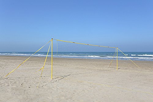 Funtec Fun Beach Set – Complete Beach Volleyball Net System for Beginners