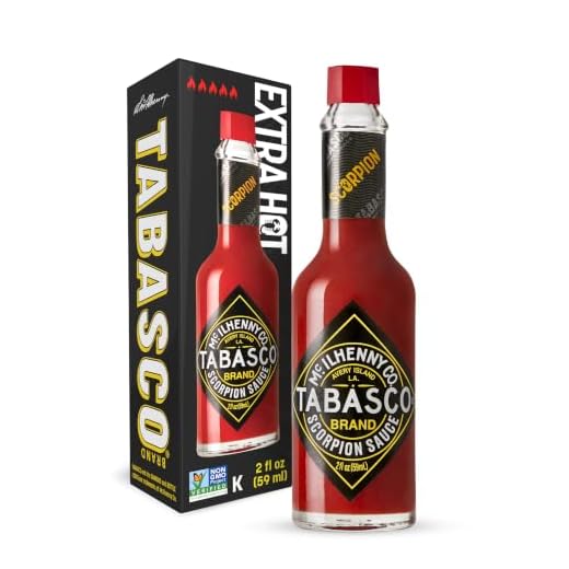 TABASCO Brand Scorpion Hot Sauce, Extra Hot, 2 Oz Glass Bottle (1-Pack)