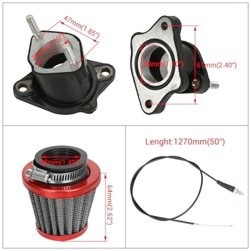 Image of PZ26 26mm Carburetor Dirt Bike Carb Kit Replacement for CG 125cc 150cc 250cc XR100 CRF100 Lifan Coolsort Buyang Sunl 4 Stroke Engine ATV Quad Pit Bike Go Kart Parts
