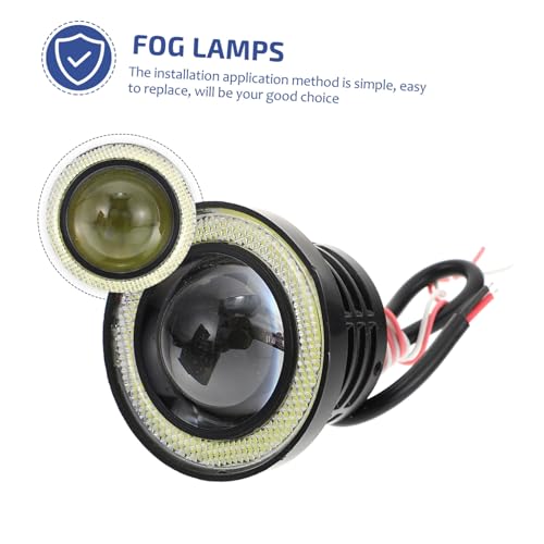 Beatifufu 2 Unidades faróis de nevoeiro Iluminação de nevoeiro faróis de neblina do carro luzes diur
