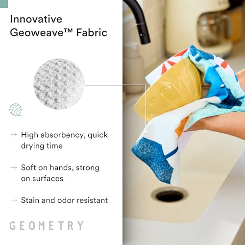 GEOMETRY Spring Kitchen Towels - Double Sided, Quick Dry Microfiber Cloth - Spring & Summer Dish Towels for Kitchen Drying - Premium Quick Dry Towel - Bubbling, 18" x 30" - 1-Pack — view 4