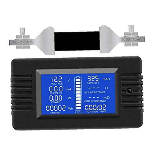 Odoukey Carburador multmetro multifuncin medidor de batera LCD Digital 300A de alimentacin Tensin de multmetro del ampermetro del voltmetro