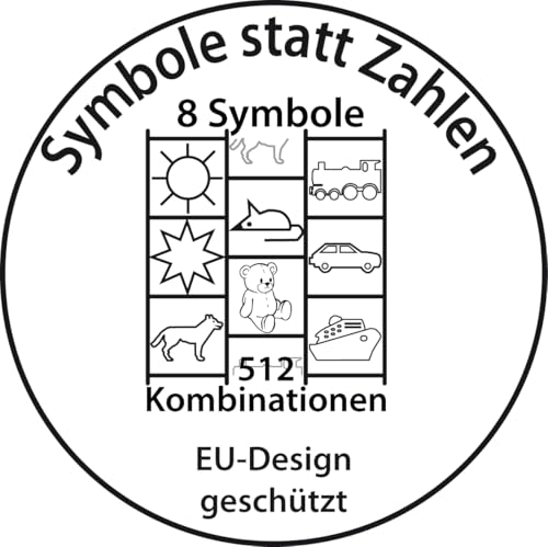 Symbol-Kabelschloss pink + 4 Speichenreflektoren